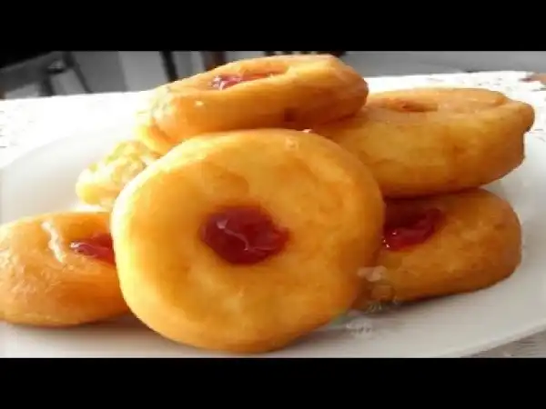 Video: How To Make Nigerian Donuts / Doughnuts (Jam filled)